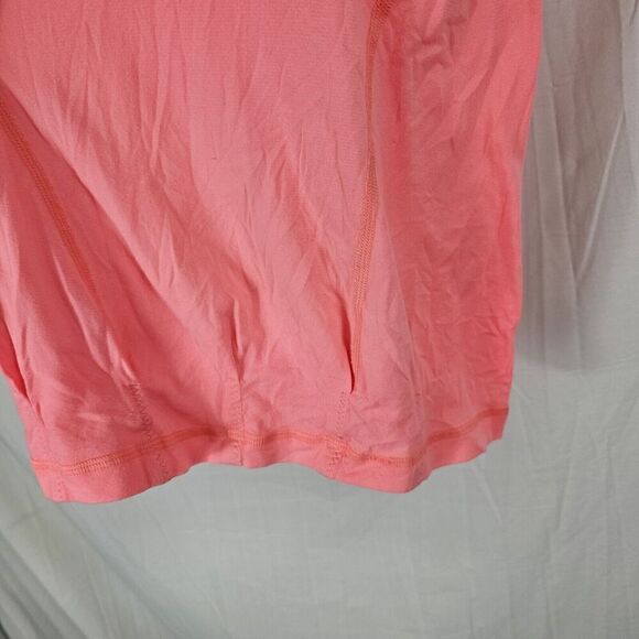 Lululemon Practice Freely Tank Bleached Coral and Pop Orange Women's Size 4 - Picture 6 of 7
